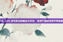 278. LPL女性观众的崛起与支持，电竞产业的性别平等新篇章