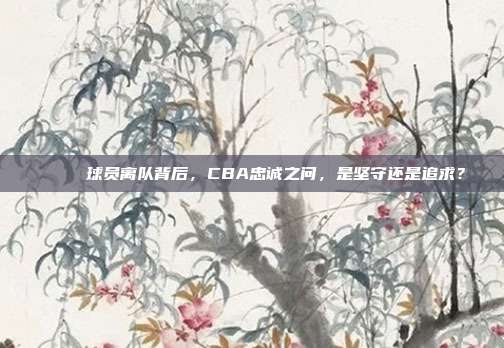 💔 球员离队背后，CBA忠诚之问，是坚守还是追求？  第1张