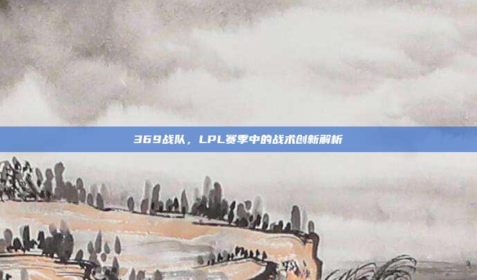 369战队，LPL赛季中的战术创新解析  第1张