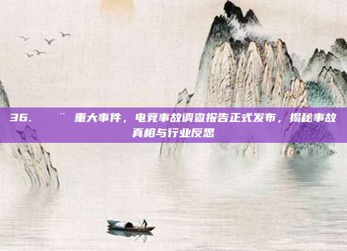 36. 🚨 重大事件，电竞事故调查报告正式发布，揭秘事故真相与行业反思  第1张